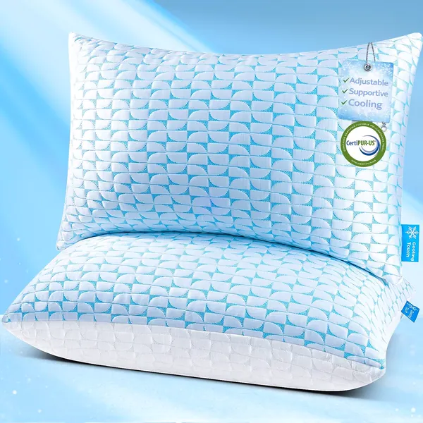 QUTOOL Firm Shredded Memory Foam Pillow